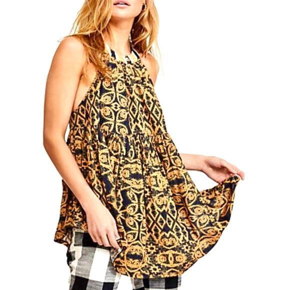 *NWT Free People Mimi Tunic in Black Combo. Size S - Picture 5 of 10